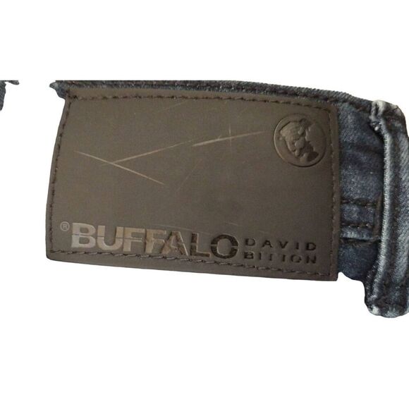 buffalo david bitton jeans mens axel slim stretch extendable coupe 40x34 - Dark - Picture 2 of 10